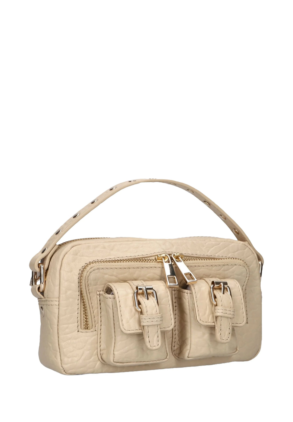 NUNOO Helena Buckle NEW Zeeland SAND GOLD: beige taske til kvinder