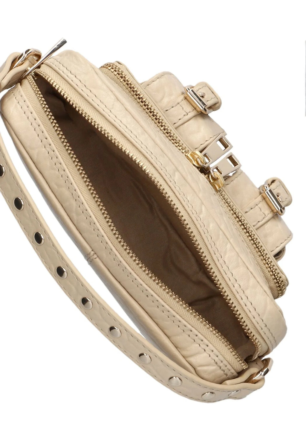 NUNOO Helena Buckle NEW Zeeland SAND GOLD: beige taske til kvinder