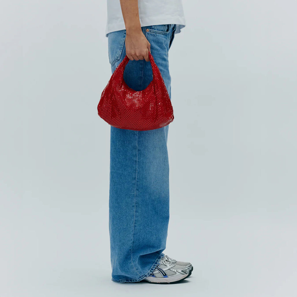 NUNOO Dandy Metal RED: red bag for women