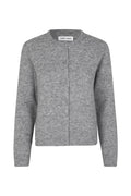 SAMSOE NOR Short GREY MEL: رمادي cardigan للنساء