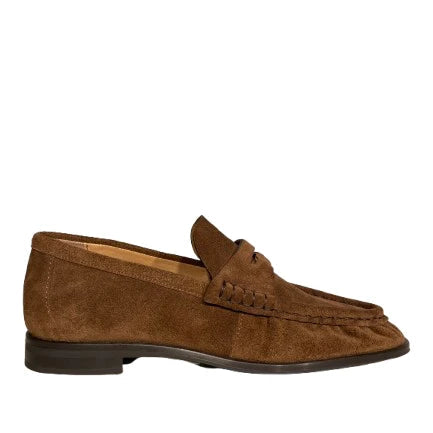 PEDRO MIRALLES Velour Avellana: brown loafers for women