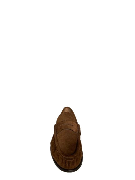 PEDRO MIRALLES Velour Avellana: brown loafers for women
