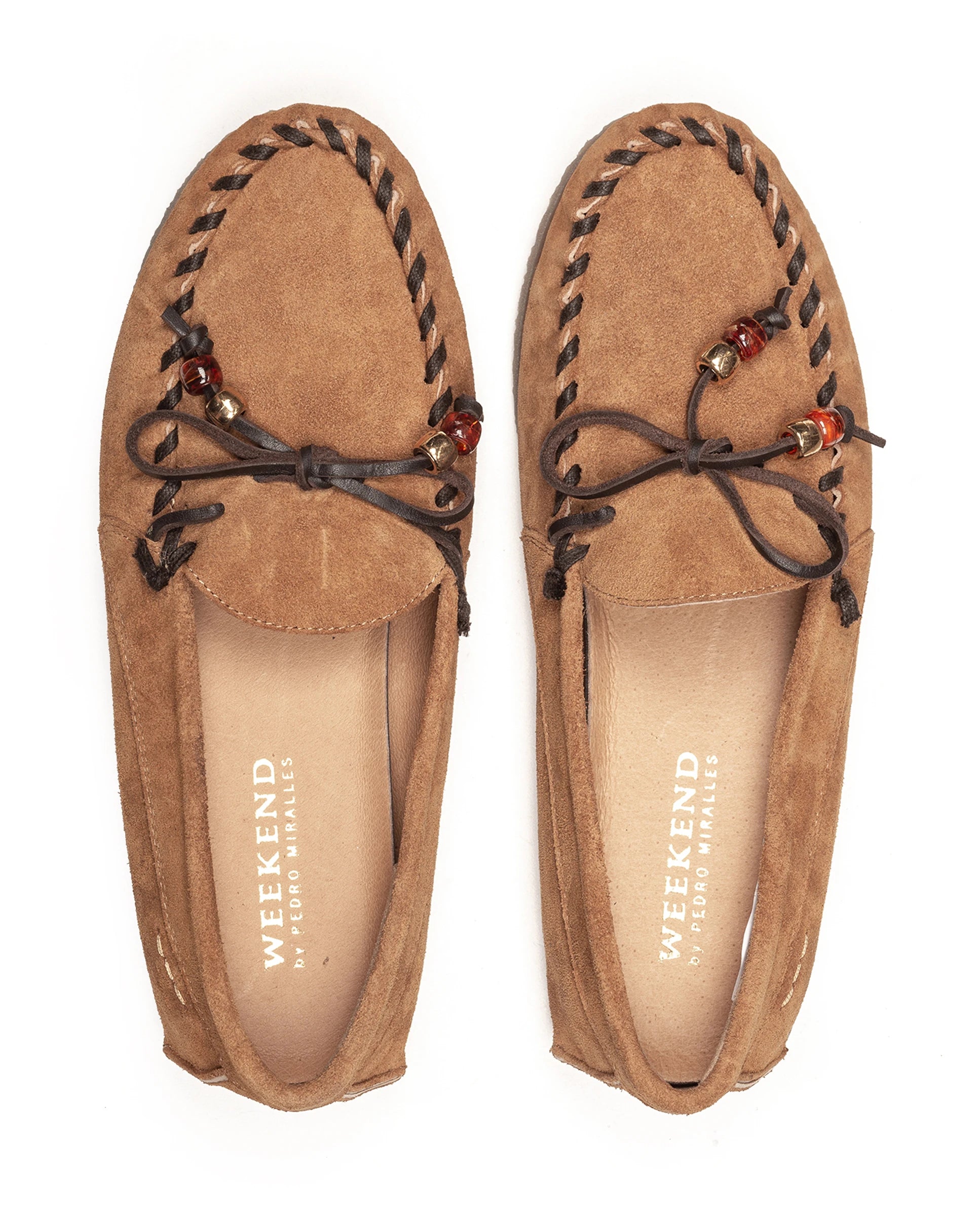 PEDRO MIRALLES 16060 Cuero: brown loafers for women