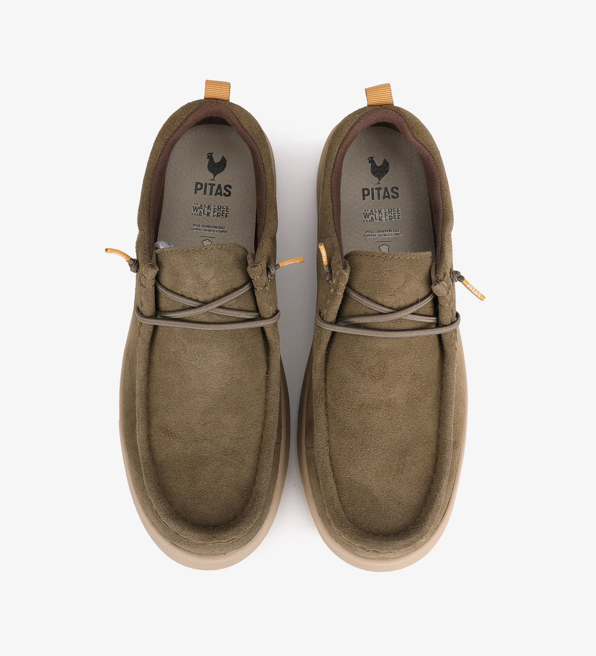 PITAS Altea KAKI: brown shoes for men