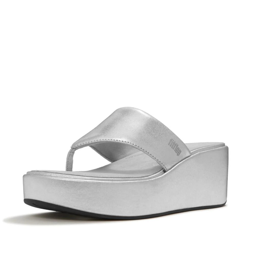 FITFLOP W Platfforms Wedge Silver: zilver sandalen voor dames