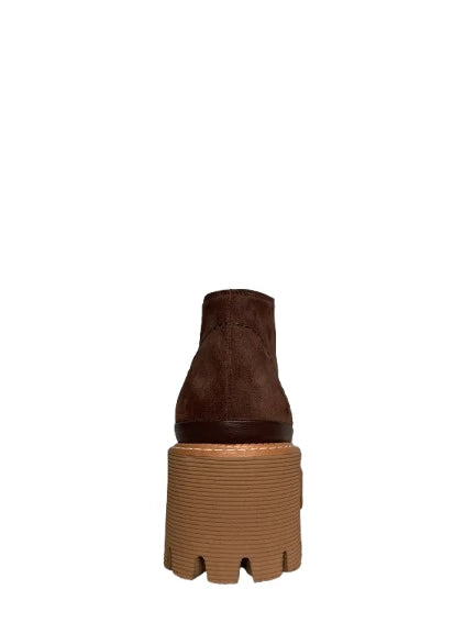 PONS QUINTANA Carmen Toffee Express: chocolate ankle boots for women