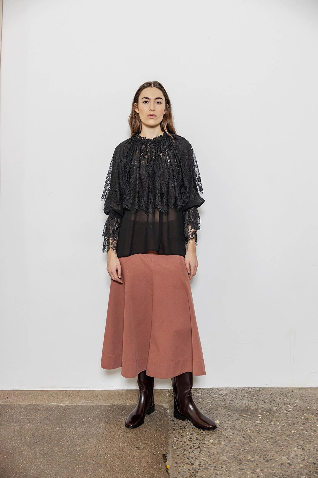 PROJECT AJ117 Minnie 199 Black: black blouse for women