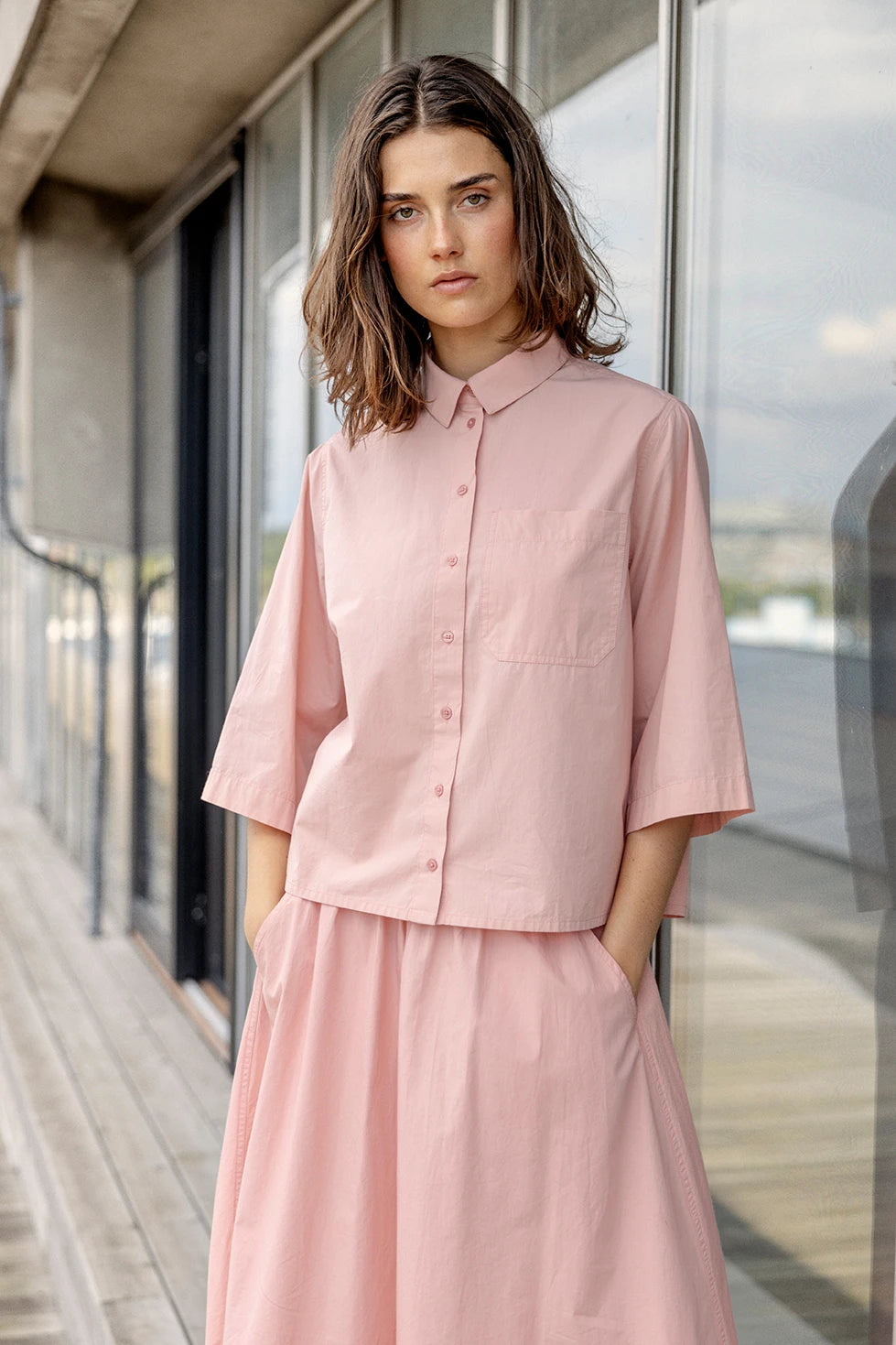 PROJECT AJ117 Hailey DK14-261 / 320 OLD ROSE: pink skirt for women