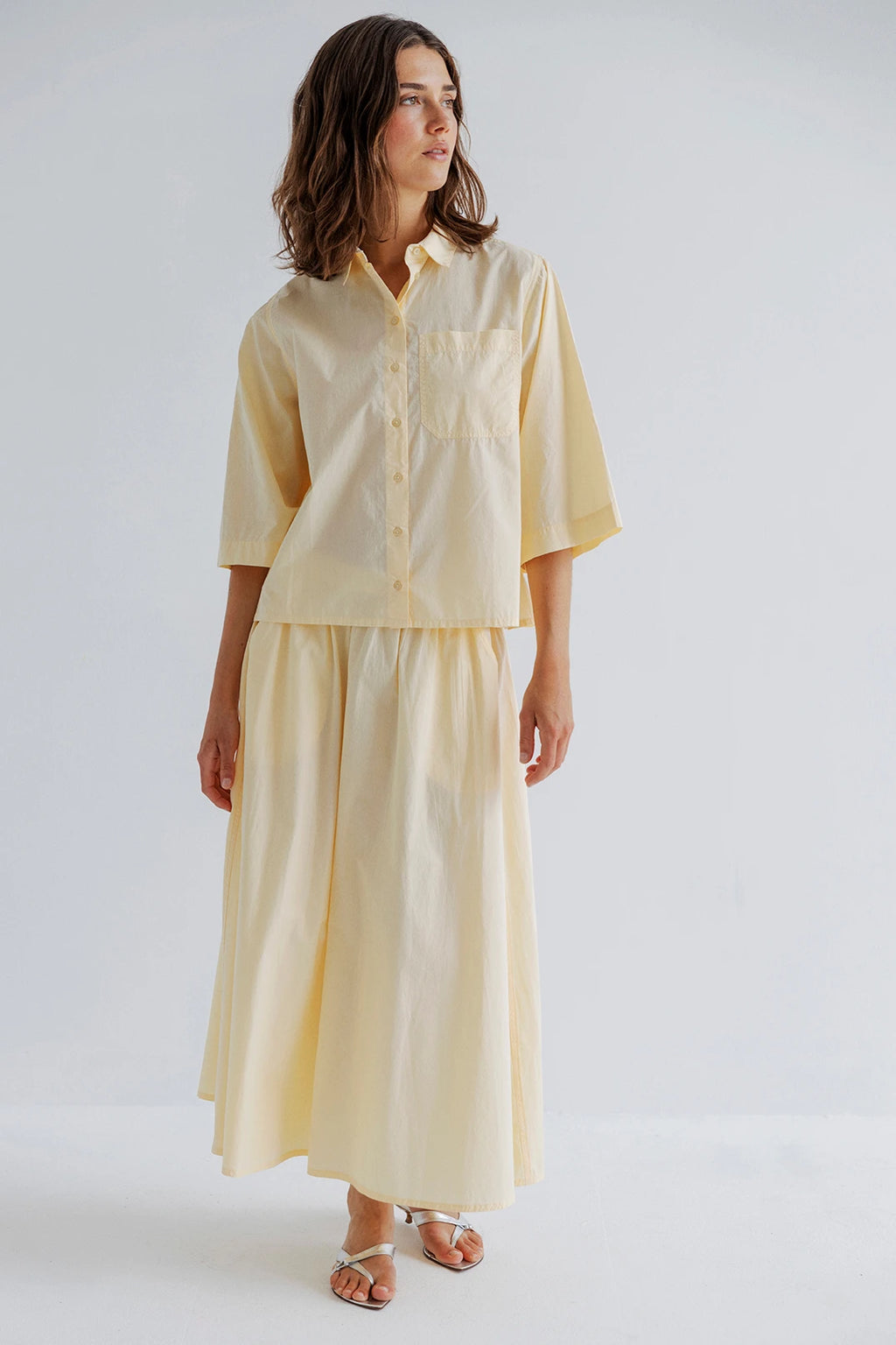 PROJECT AJ117 Hortense DK14-261 / 117 Butter: amarillo camisa per a dona