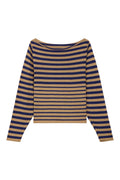 LEON & HARPER | CARDIGAN | MUJER | MIKE MVP02 STRP BLUE | AZUL