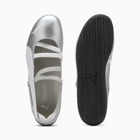 PUMA Speedcat Ballet Metallic WNS: silver trainers for women