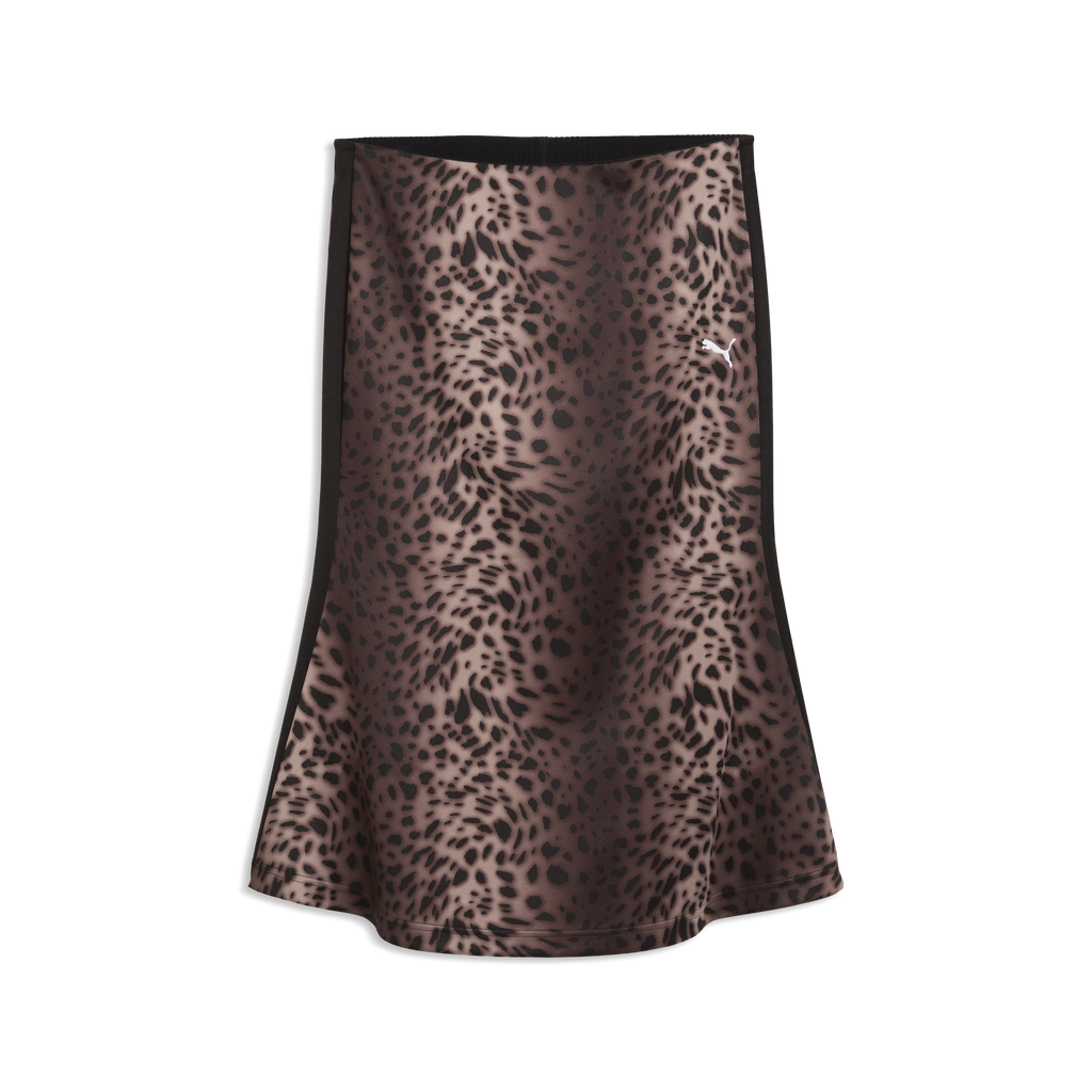 PUMA T7 LEO LUXE Aopmidi Skirt: animal print faldilla per a dona