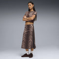 PUMA T7 LEO LUXE Aopmidi Skirt: animal print faldilla per a dona