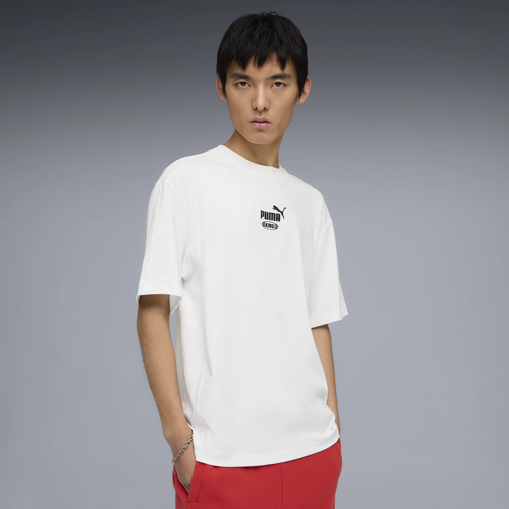 PUMA KING TEE: белый футболка для мужчин