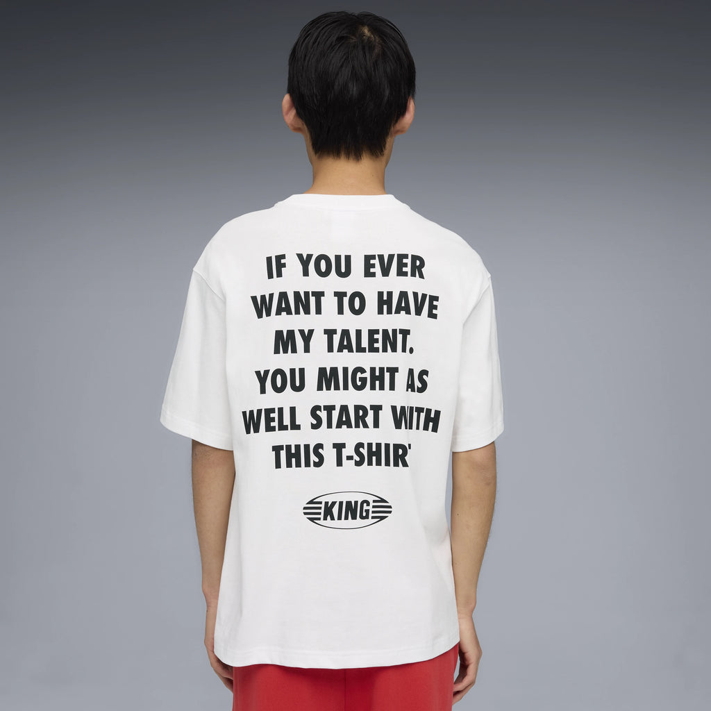 PUMA KING TEE: белый футболка для мужчин