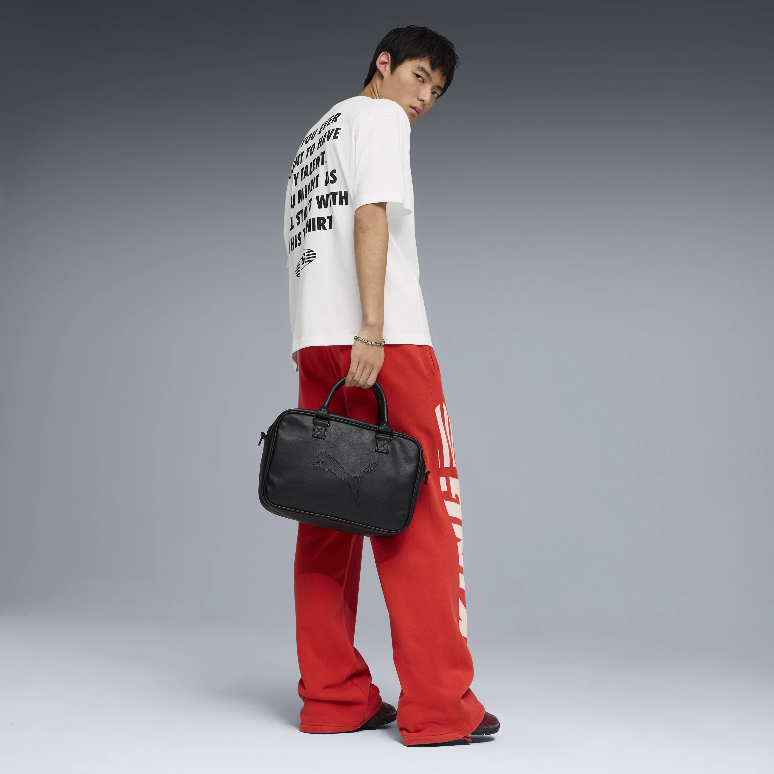 PUMA KING TEE: white T-shirt for men