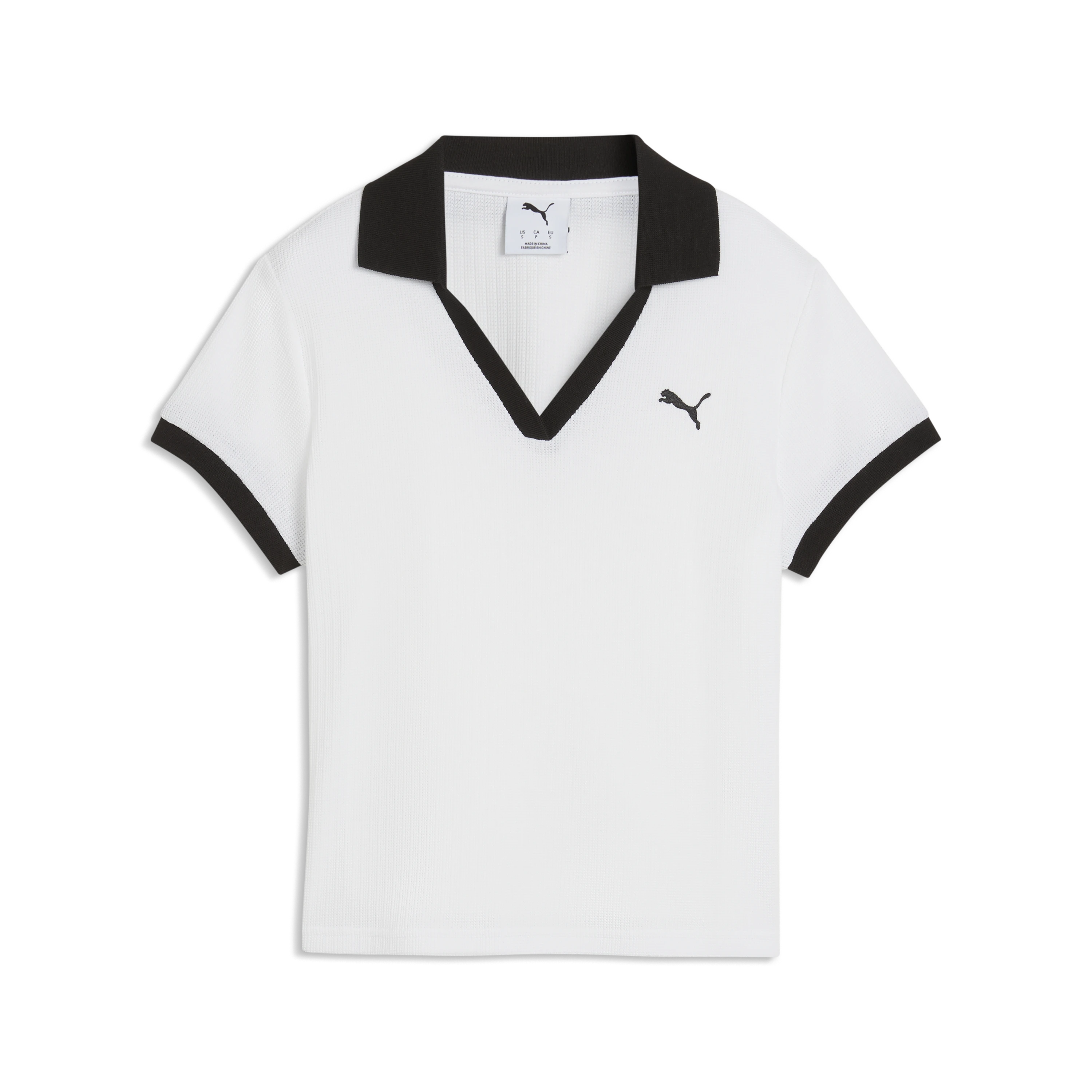 PUMA Wardrobe ESS POLO: wit polo voor dames