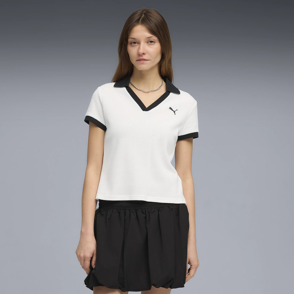 PUMA Wardrobe ESS POLO: 白色 polo 女士