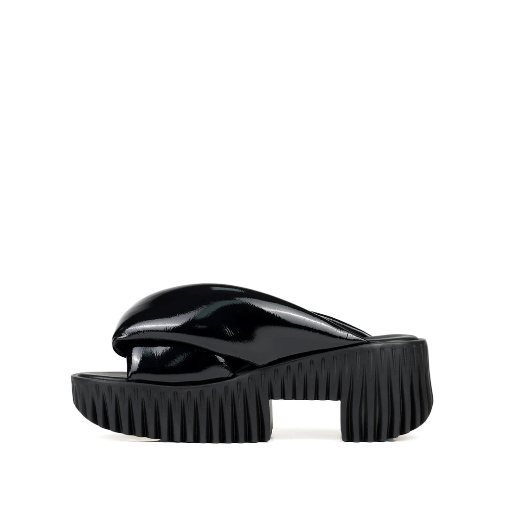 4CCCCEES PLIA ANDA Shadow: zwart sandalen voor dames