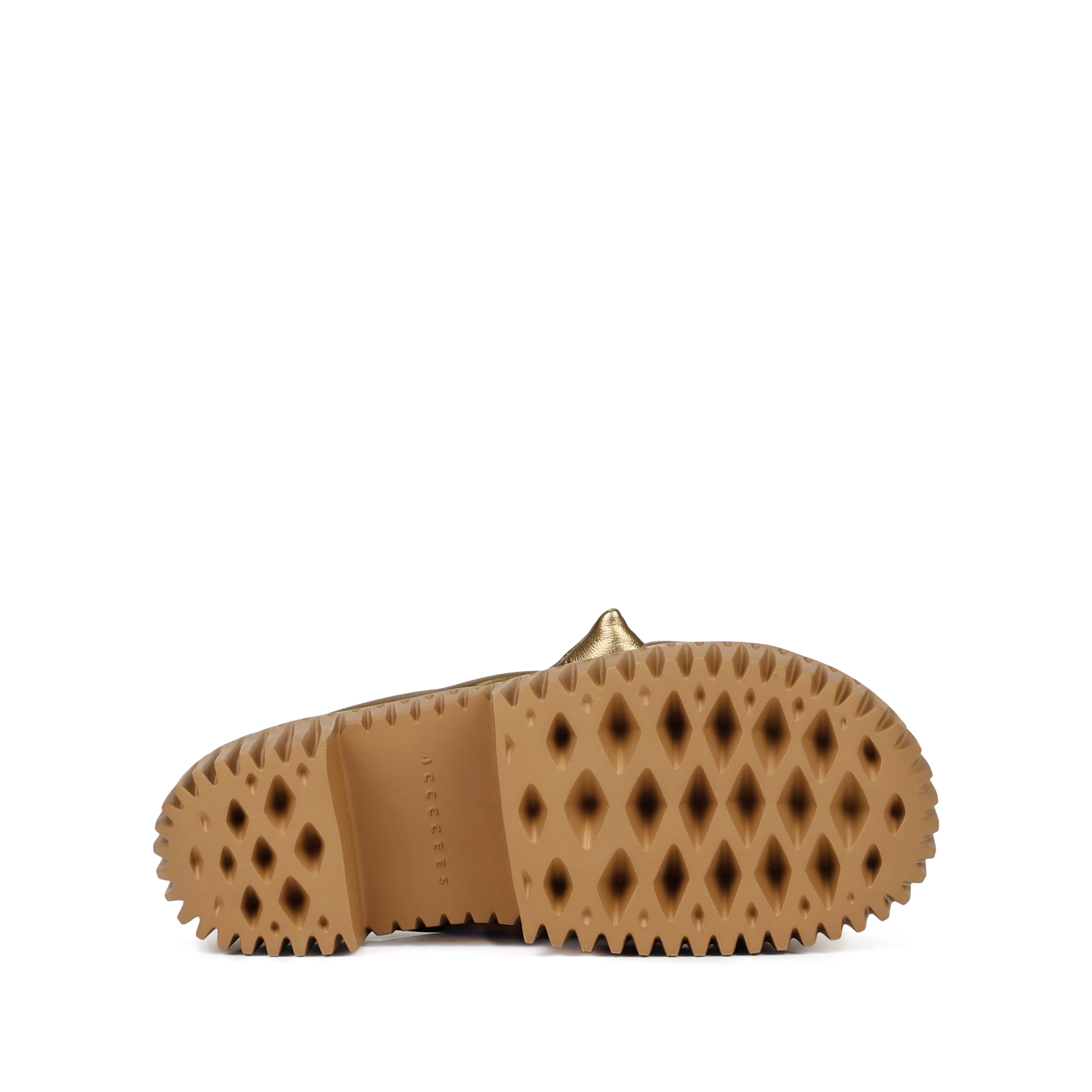 4CCCCEES PLIA BOW GOLD: goudkleurig sandalen voor dames