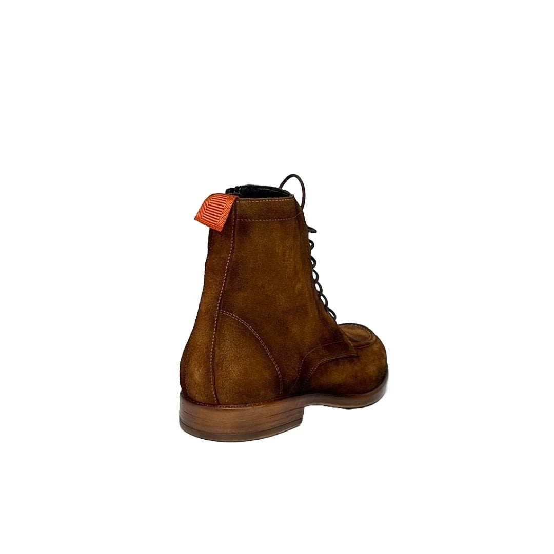 LUIS GONZALO 1966 Basket OLD Cuero: brown boots for men