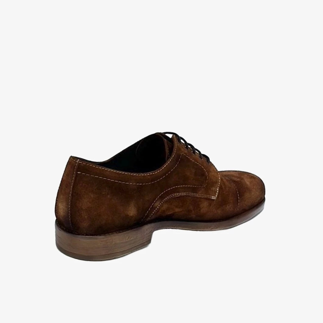 LUIS GONZALO 1966 Basket OLD Cuero: brown shoes for men