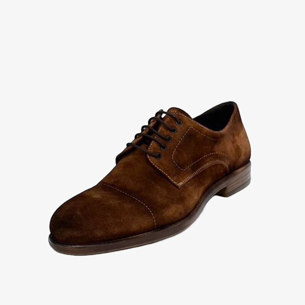 LUIS GONZALO 1966 Basket OLD Cuero: brown shoes for men