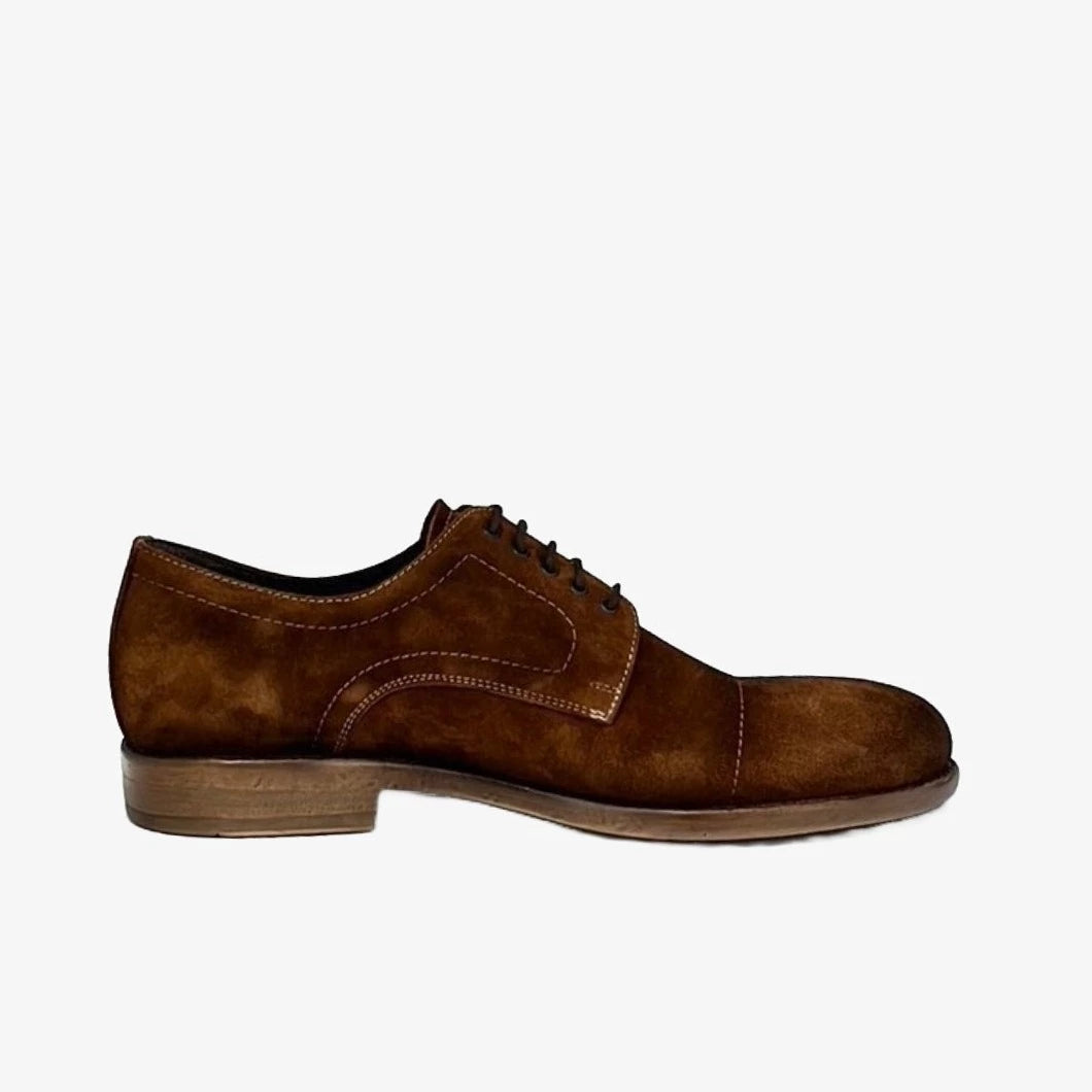 LUIS GONZALO 1966 Basket OLD Cuero: brown shoes for men