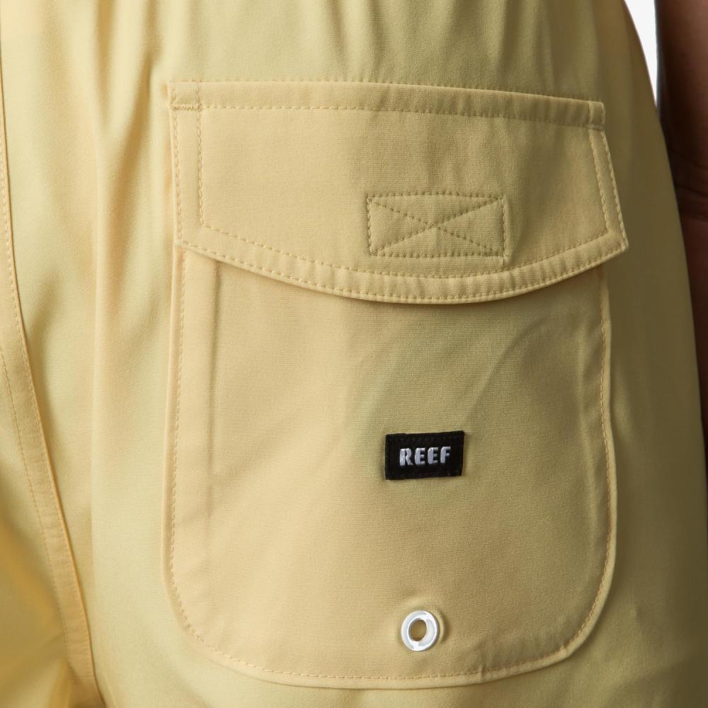 REEF Marzo E/W WVN Short Dusky Citron: amarillo bañador for men