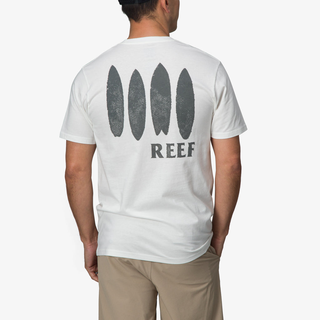 REEF Pettibon SS Camiseta Marshmallow: blanc samarreta per a home