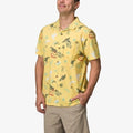 REEF ROY SS Woven CAMP Shirt Dusky Citron: amarillo koszula dla mężczyzn