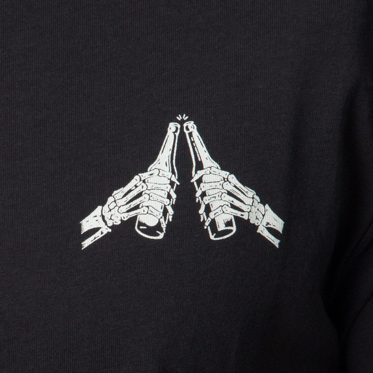 REEF Toast SS Camiseta Caviar: black T-shirt for men