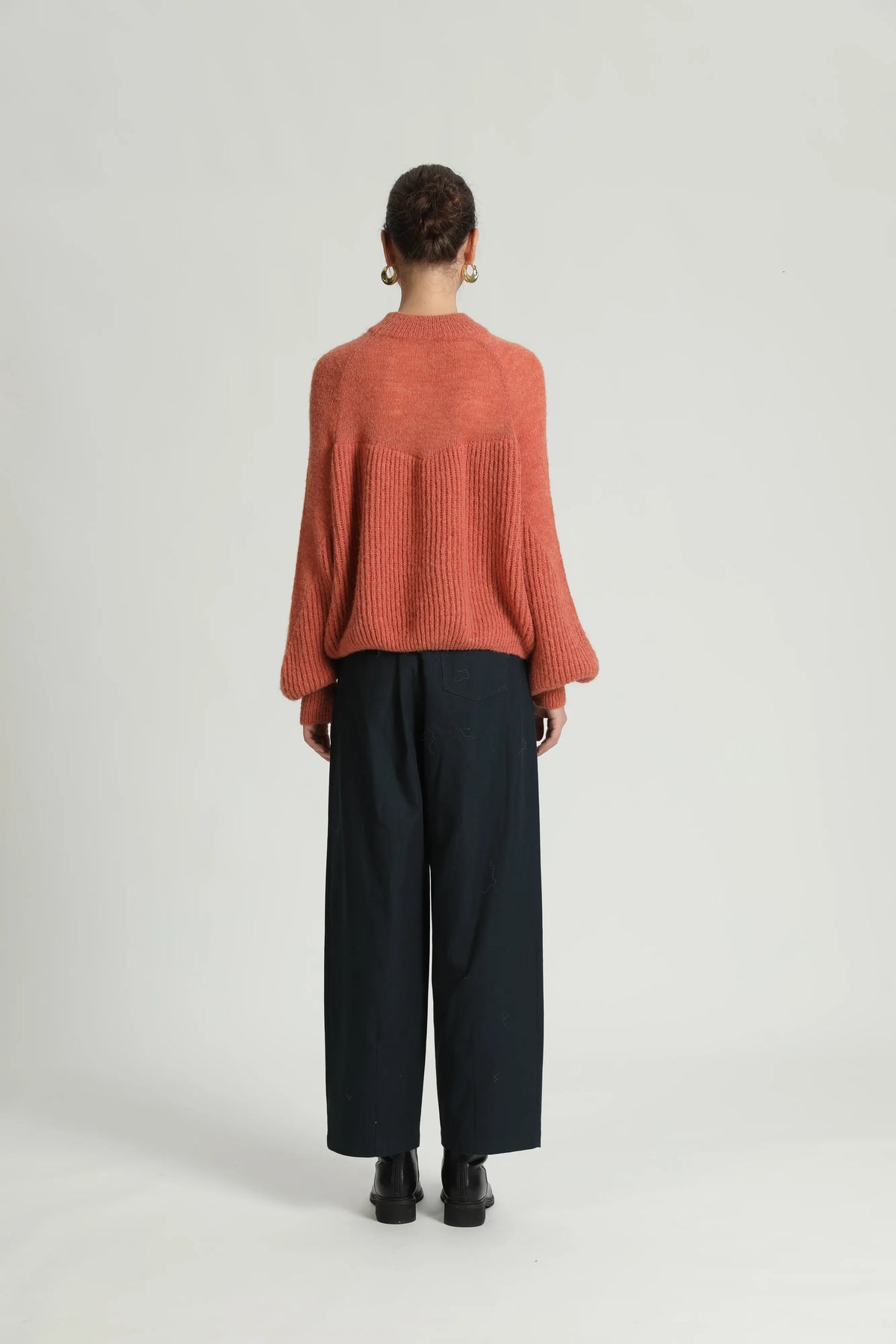 SEE U SOON Platon NAVY: blau pantalons per a dona