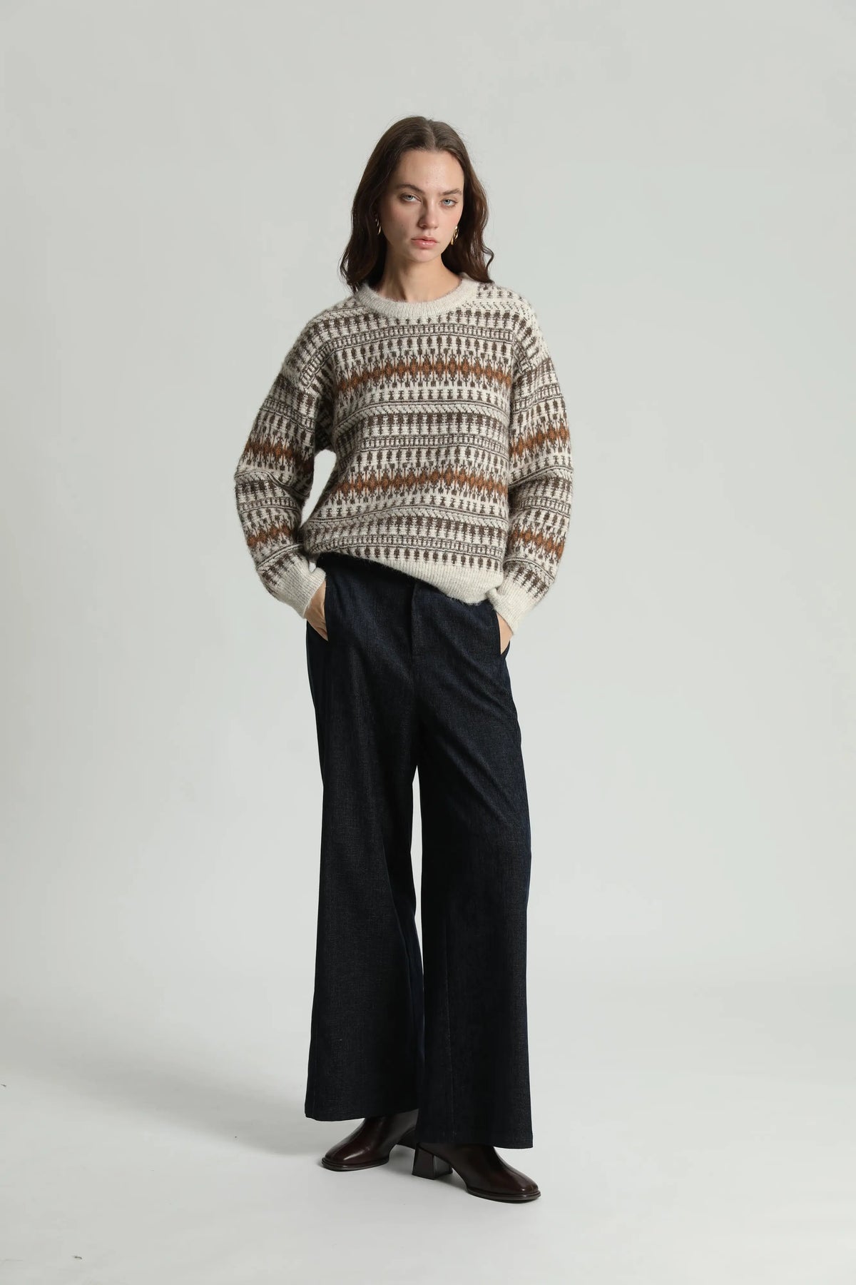 SEE U SOON Priam NAVY: blau pantalons per a dona
