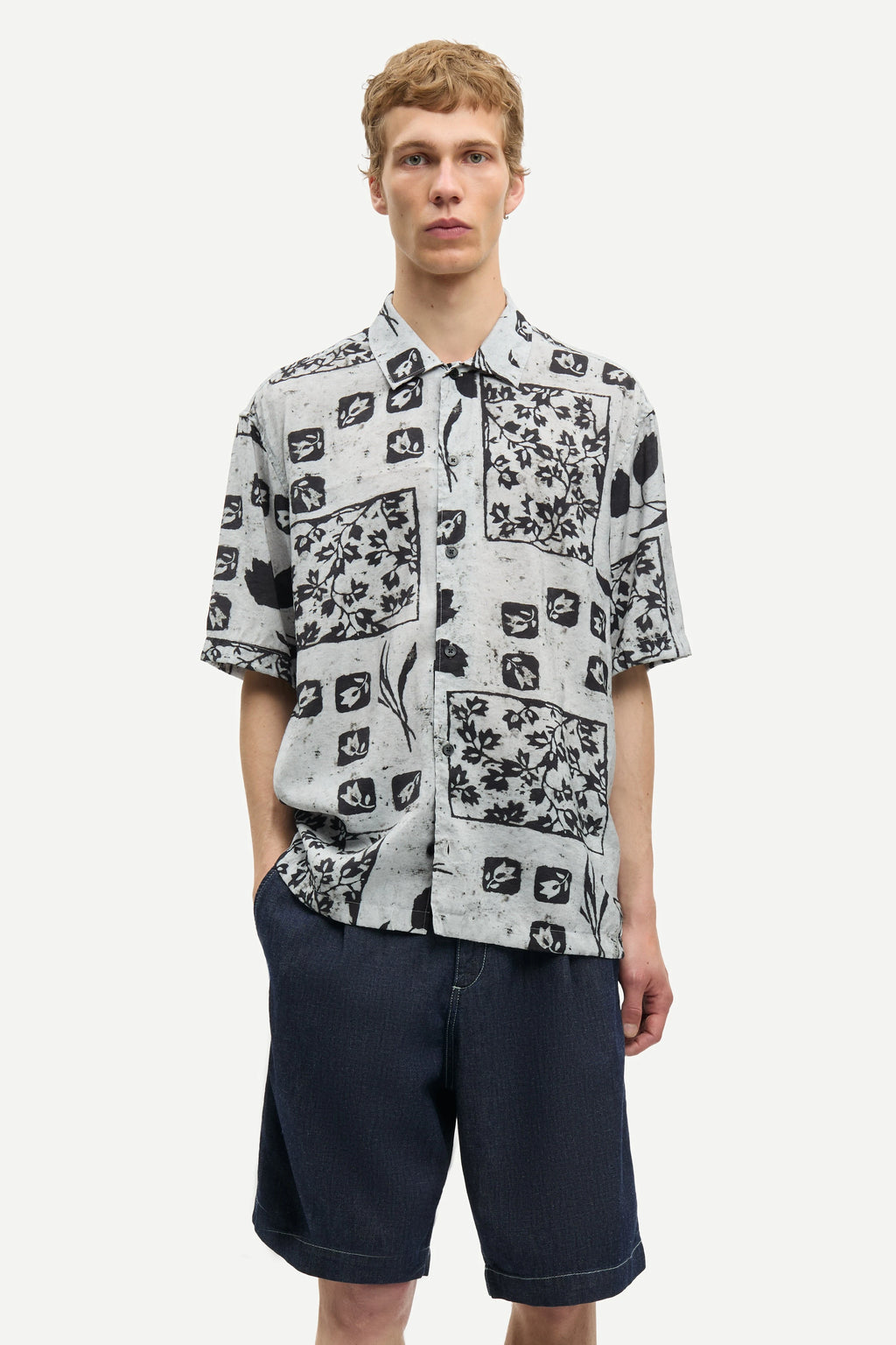 SAMSOE Saayo X Shirt 15961 M: beix camisa per a home
