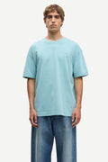 SAMSOE Sajoel 1548 Tourmaline: blauw T-shirt voor heren