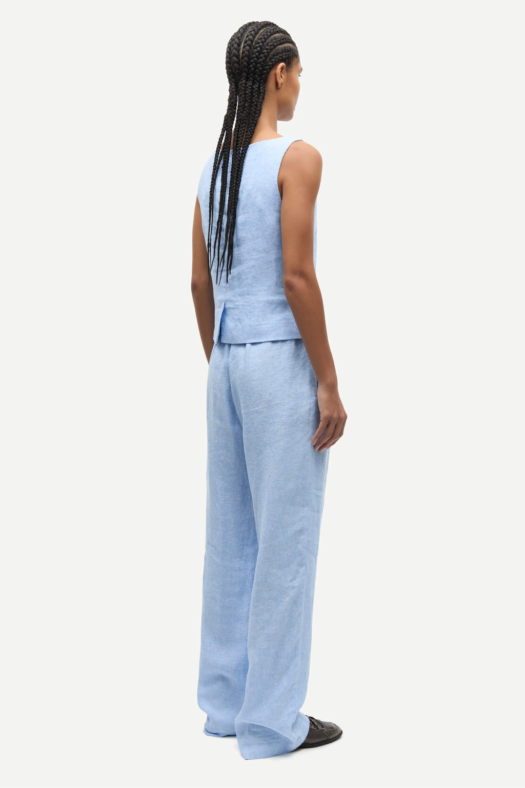 SAMSOE Saloves VEST 14329 BEL AIR BLUE MEL: blå jakke til kvinder
