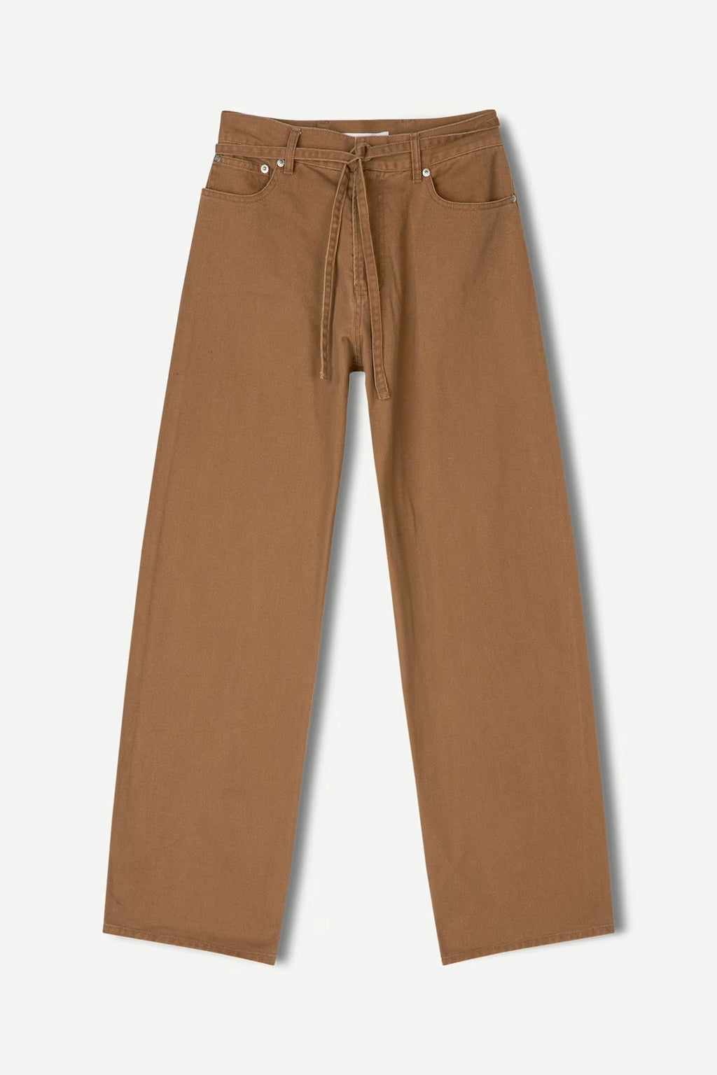 SAMSOE Saharper Trousers Washed Otter: brun bukser til kvinder