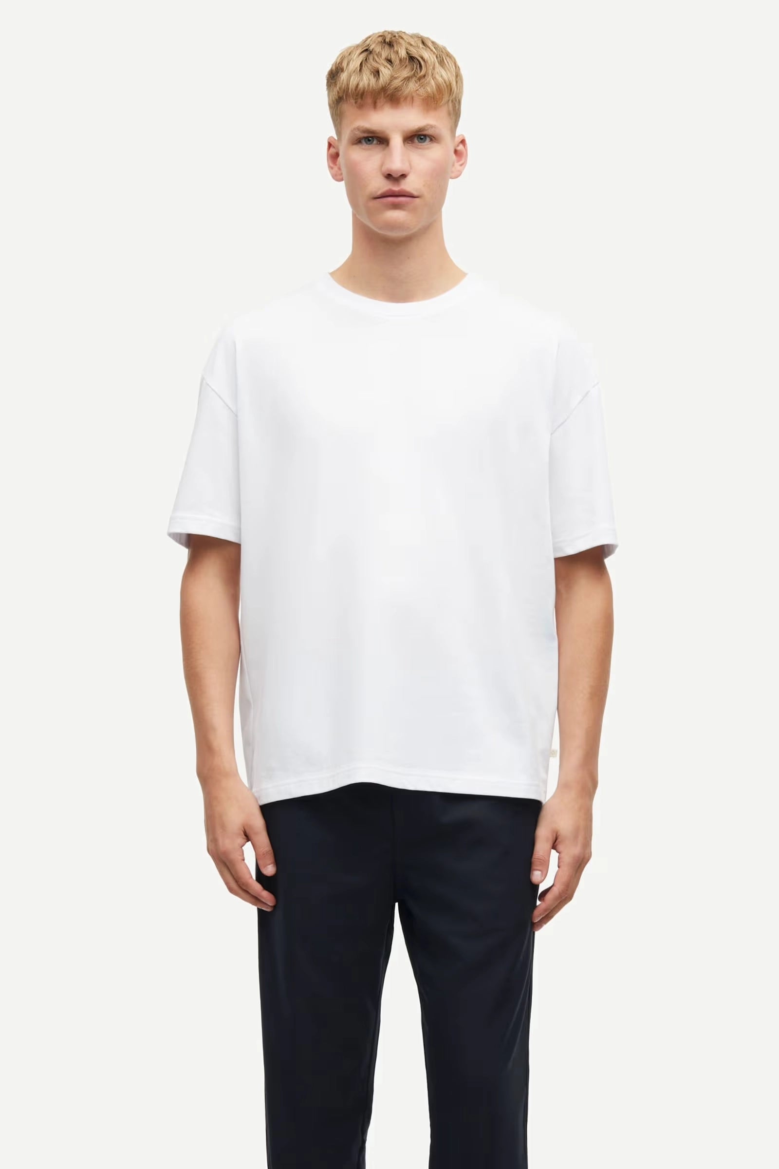 SAMSOE Sahudson T-shirt 15: белый футболка для мужчин