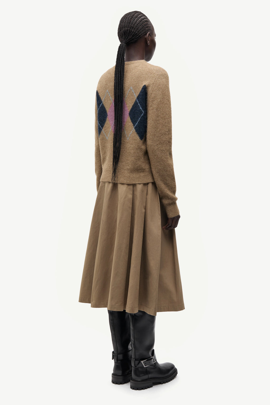 SAMSOE | CARDIGAN | MUJER | SANOR LEAD GRAY | BEIGE