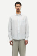 SAMSOE Saryan J Shirt 155B: blue shirt for men