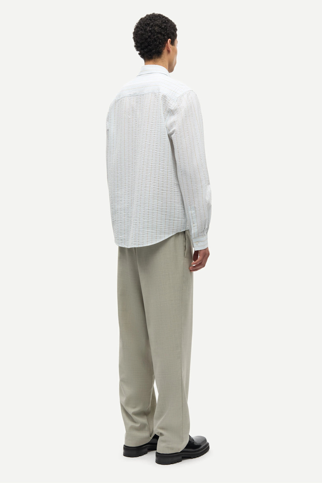 SAMSOE Saryan J Shirt 155B: blue shirt for men