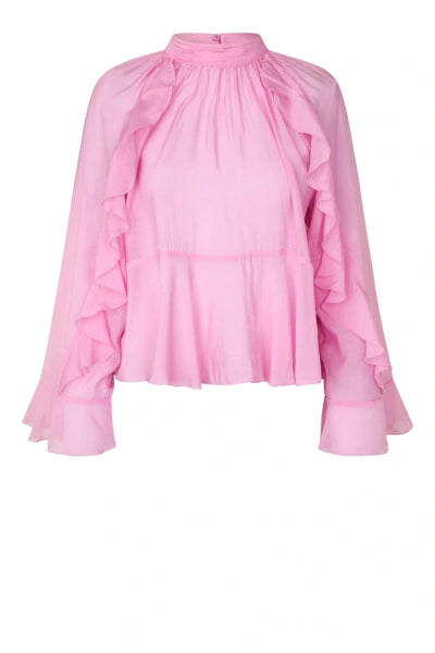 SECOND FEMALE NAJE Frill Blouse: white shirt for women