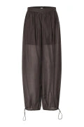 SECOND FEMALE Hidie Trousers: بني بنطال للنساء