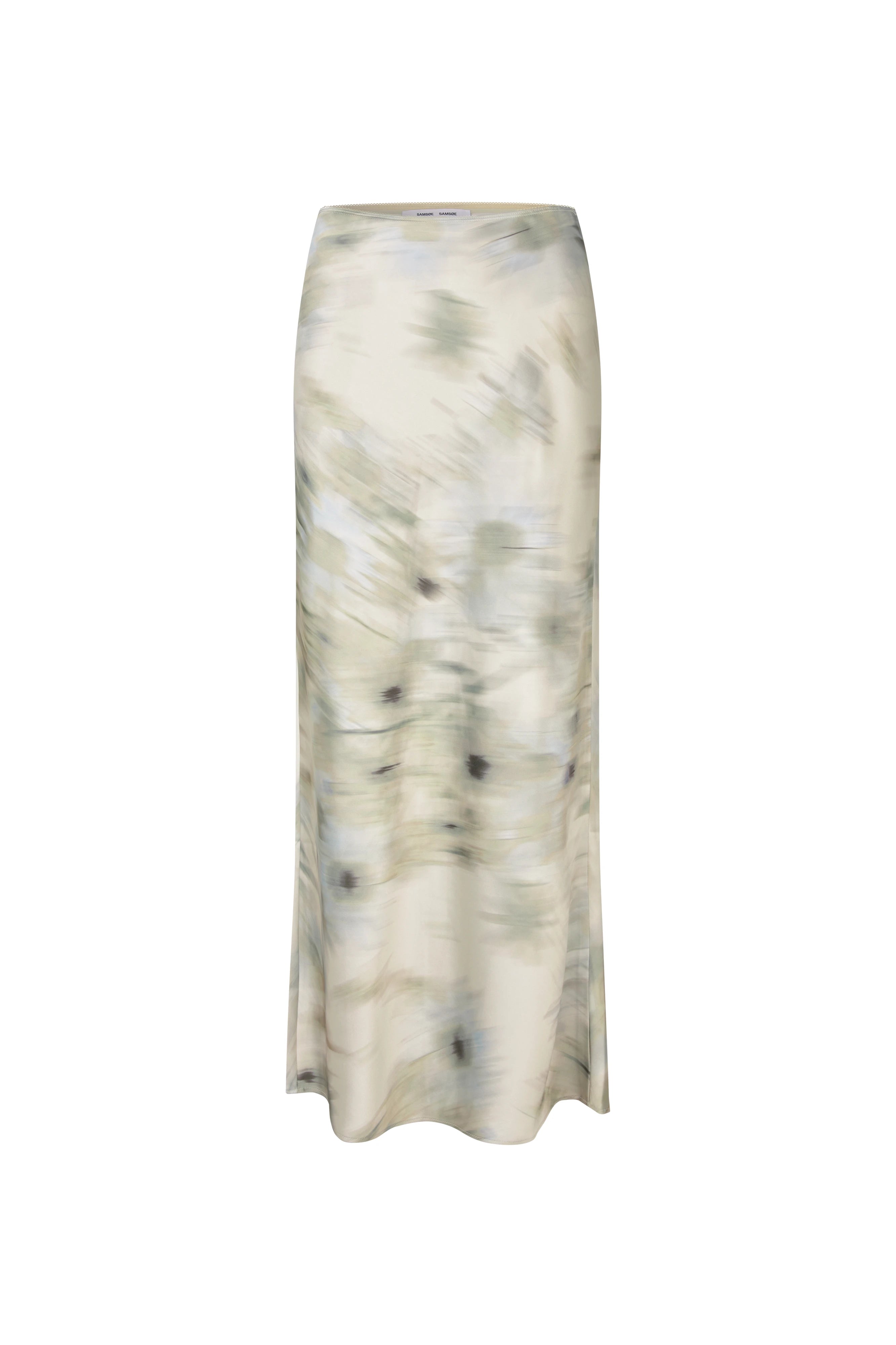 SAMSOE Saagneta LONG Skirt Botanical Green: green skirt for women