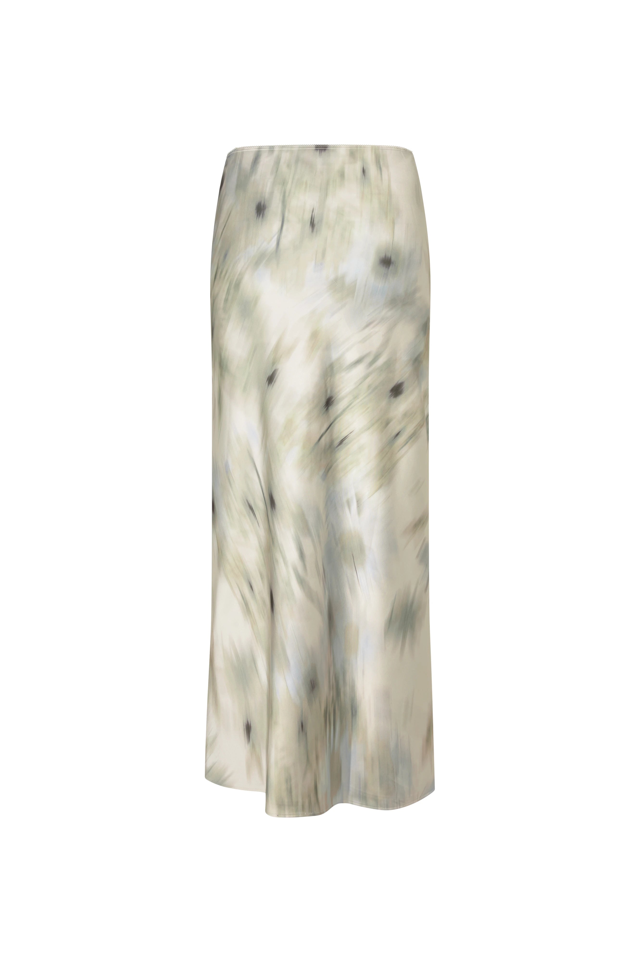 SAMSOE Saagneta LONG Skirt Botanical Green: green skirt for women