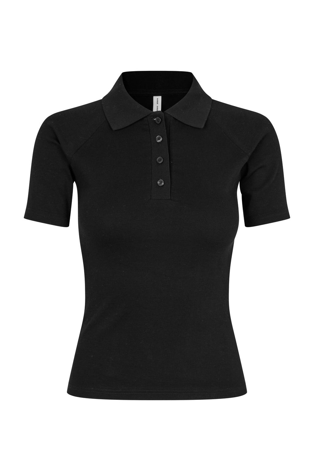 SAMSOE Saalexo SS POLO 754 Black: noir polos pour femme