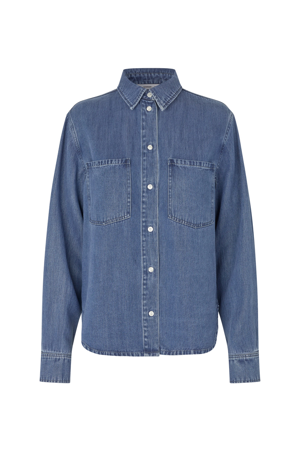 SAMSOE Sabexy Shirt 15645 Medium Denim BLUE: blau camisas für Damen