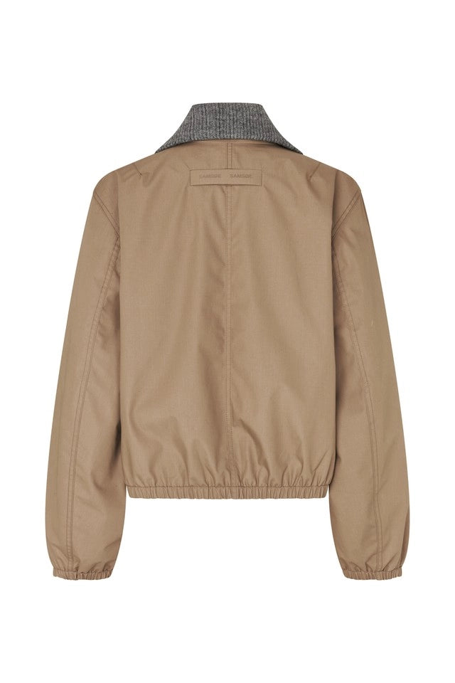 SAMSOE Sabianco LEAD GRAY: beige Jacke für Damen