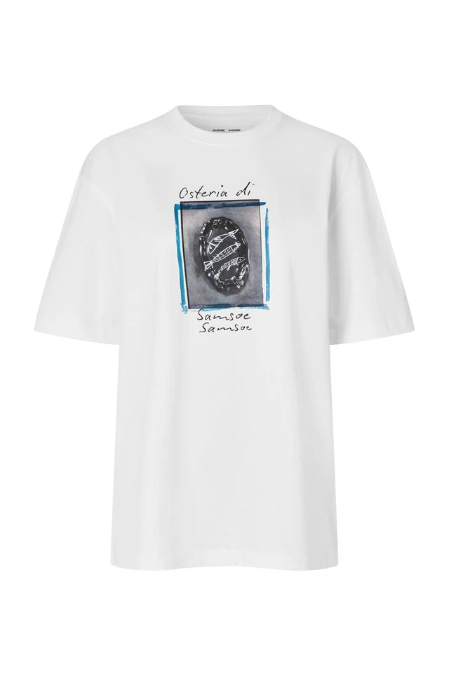 SAMSOE Sagergei T-shirt 11: hvid T-shirt til mænd
